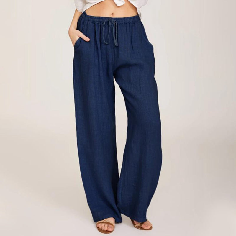 💥Summer Hot Sale - 50% OFF🔥Women's Summer Linen Cotton Wide Leg Pants