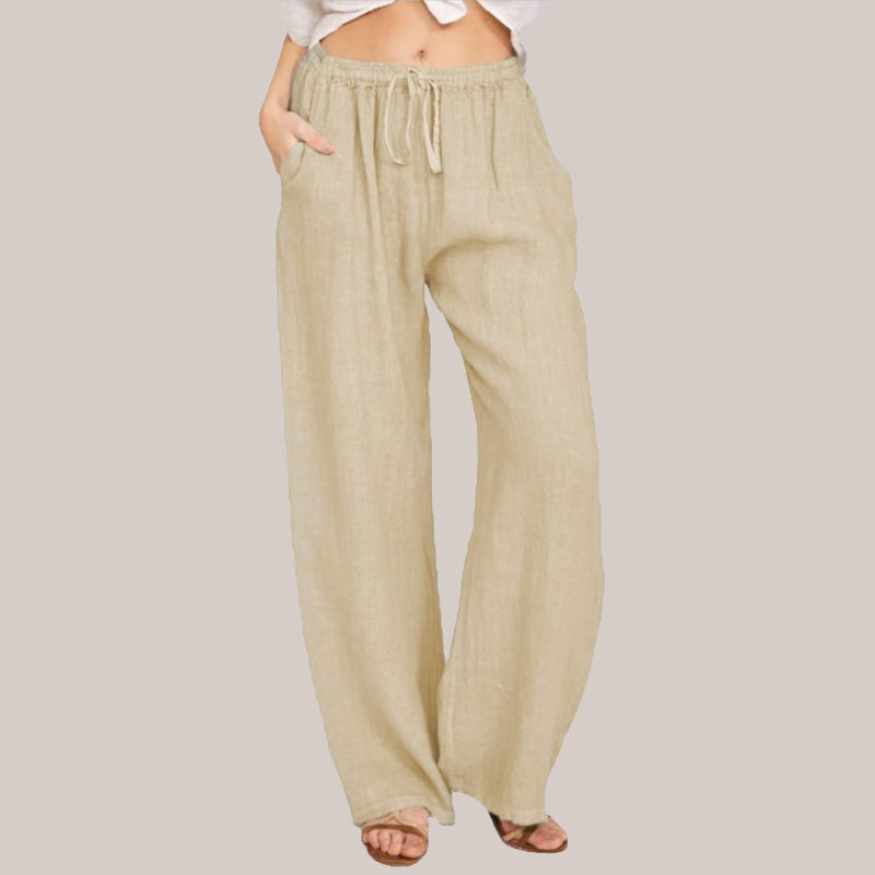 💥Summer Hot Sale - 50% OFF🔥Women's Summer Linen Cotton Wide Leg Pants