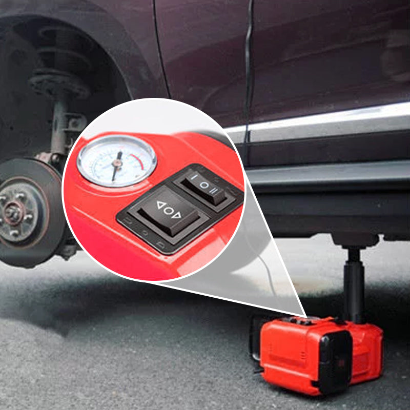 Electric Car Jack, 5 Ton/11023 LBS Hydraulic Car Jack, Portable Car Jack Lifting with Built-in Inflatable Pump and LED Light, Car Jack for SUV MPV Sedan Truck Change Tires Garage Repair