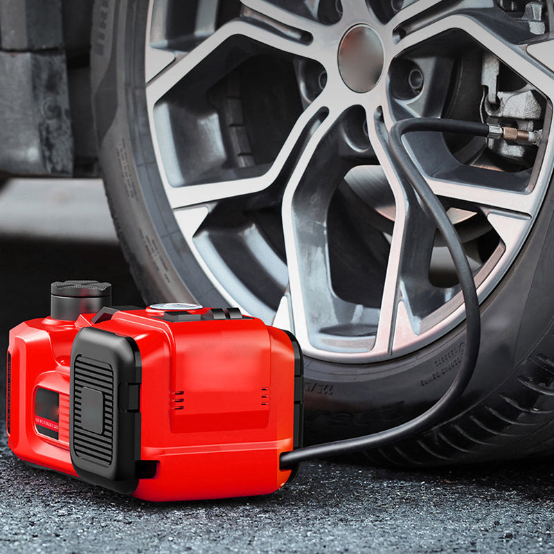 Electric Car Jack, 5 Ton/11023 LBS Hydraulic Car Jack, Portable Car Jack Lifting with Built-in Inflatable Pump and LED Light, Car Jack for SUV MPV Sedan Truck Change Tires Garage Repair