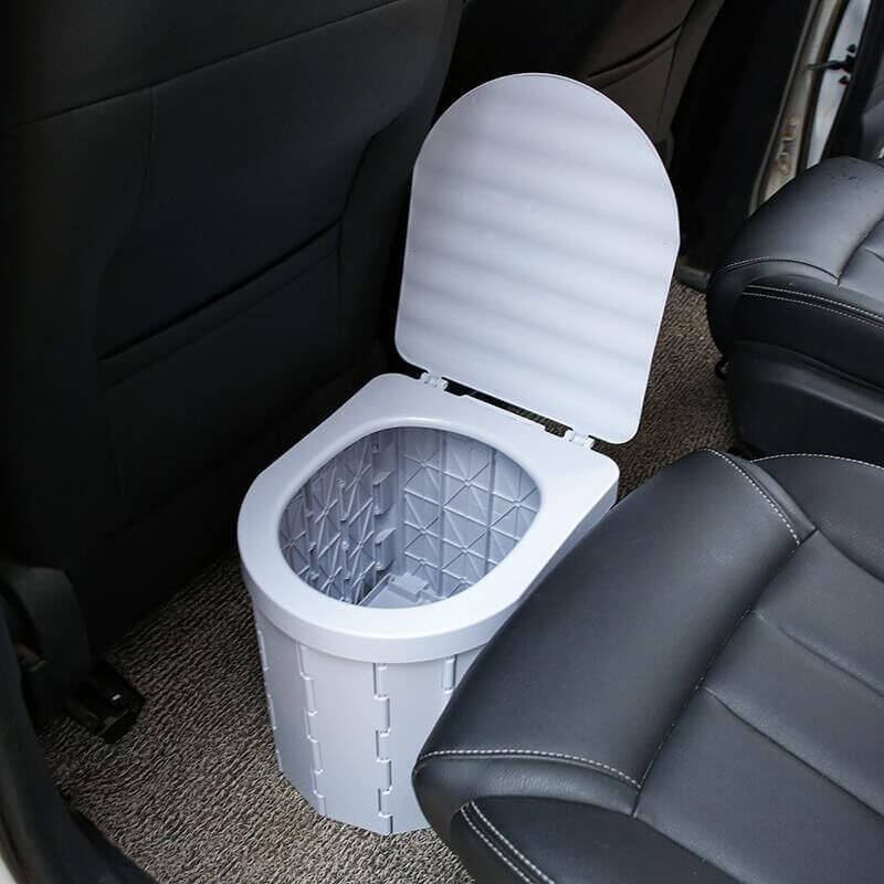 🚽 LIMITED-TIME 50% OFF! ✨ Portable Outdoor Folding Toilet – 300lb Capacity, Odor-Proof, Multi-Use
