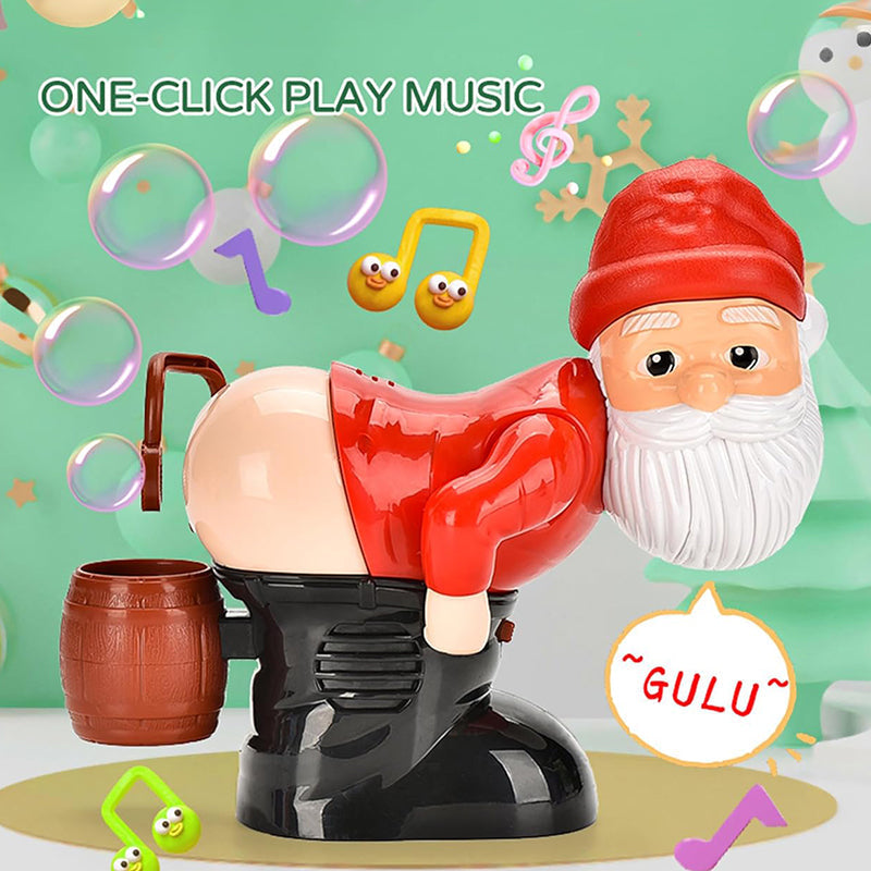 🎁Nice Christmas Gift🎅🎄Funny Santa Bubble Blowing Machine