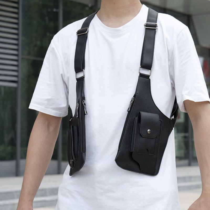 🔥Double Shoulder Strap Multi-Pocket Outdoor Anti-Theft Tactical Bag