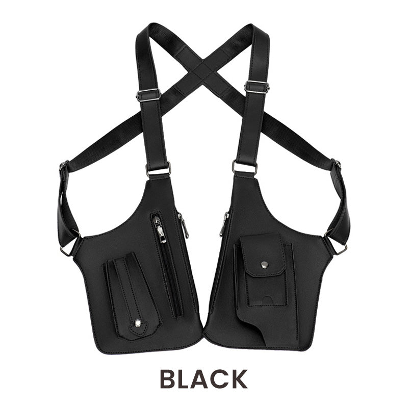 🔥Double Shoulder Strap Multi-Pocket Outdoor Anti-Theft Tactical Bag