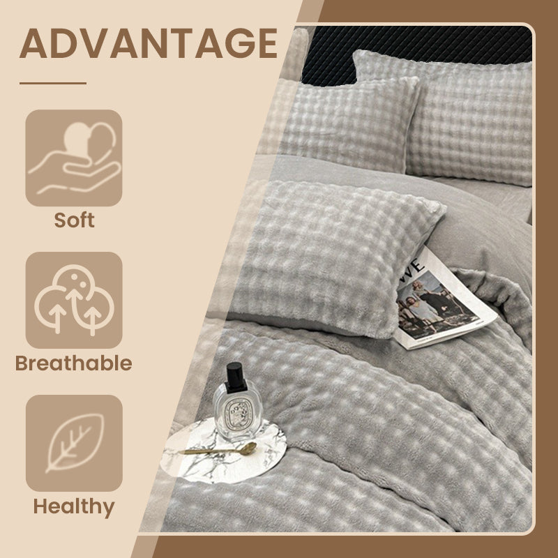 ⏳Limited-time 50% off⏰Winter Fluffy Plush Milk Velvet Comforter Set🛏️