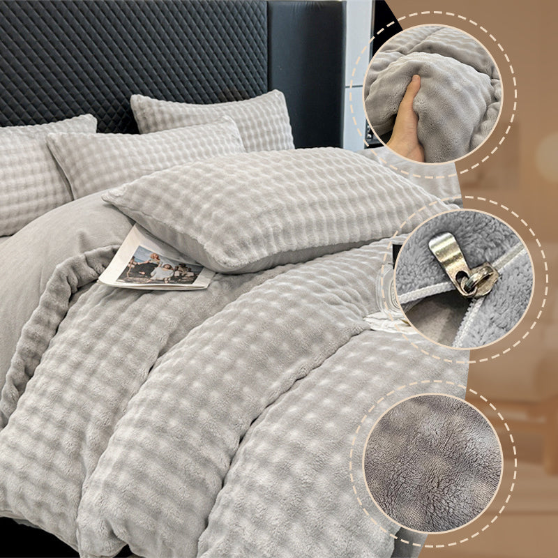 ⏳Limited-time 50% off⏰Winter Fluffy Plush Milk Velvet Comforter Set🛏️