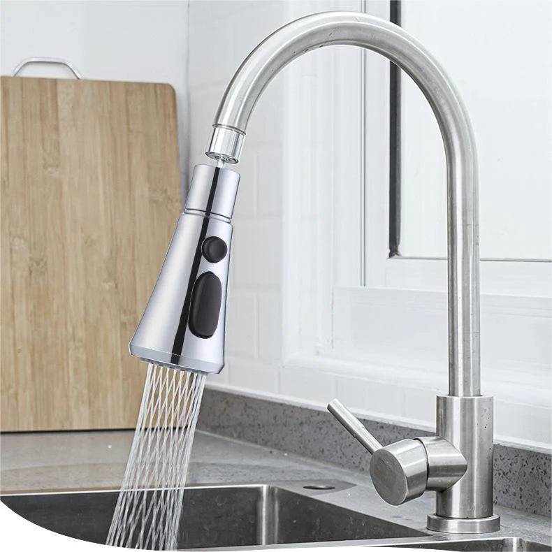 💧🔄 360° rotating high-pressure tap with adapter - flexible water flow for easier cleaning 🚰✨