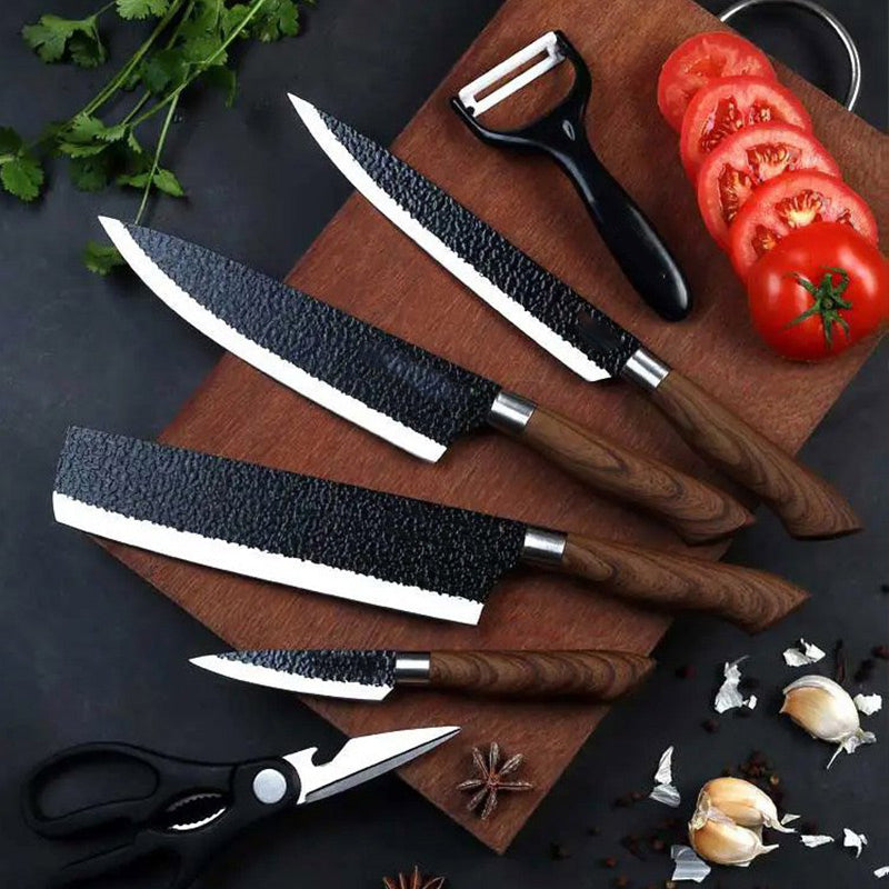【📦 Limited-time 50% OFF】🔪🔥 Professional stainless steel kitchen knife set – 6 pieces, sharp & durable