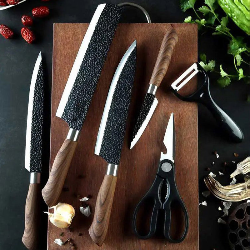 【📦 Limited-time 50% OFF】🔪🔥 Professional stainless steel kitchen knife set – 6 pieces, sharp & durable