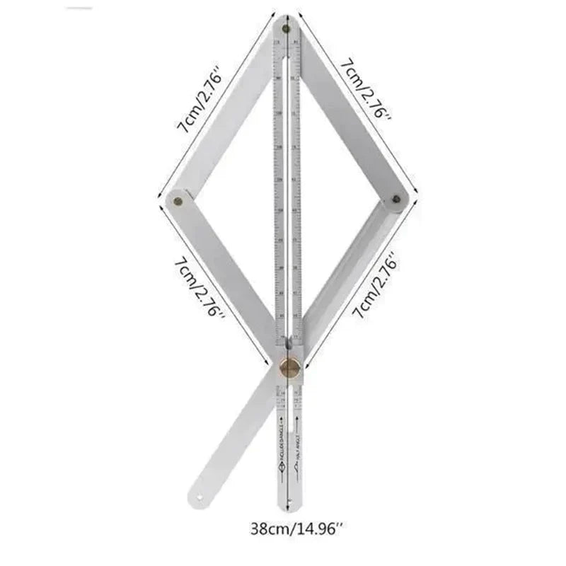 📐 Save 50%! 🔥 Woodworking Diagonal Ruler – Multifunctional, precise & sturdy ✨