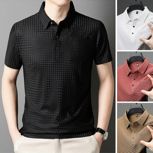 📢📢50% OFF !! ⏰ Men's Textured Short-Sleeve Shirt