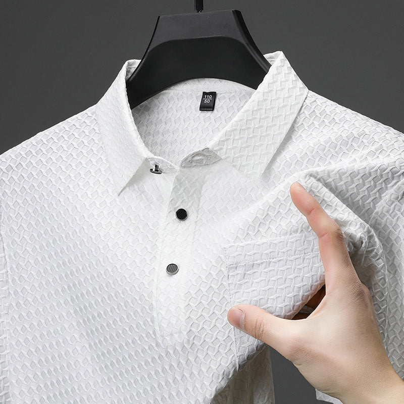 📢📢50% OFF !! ⏰ Men's Textured Short-Sleeve Shirt