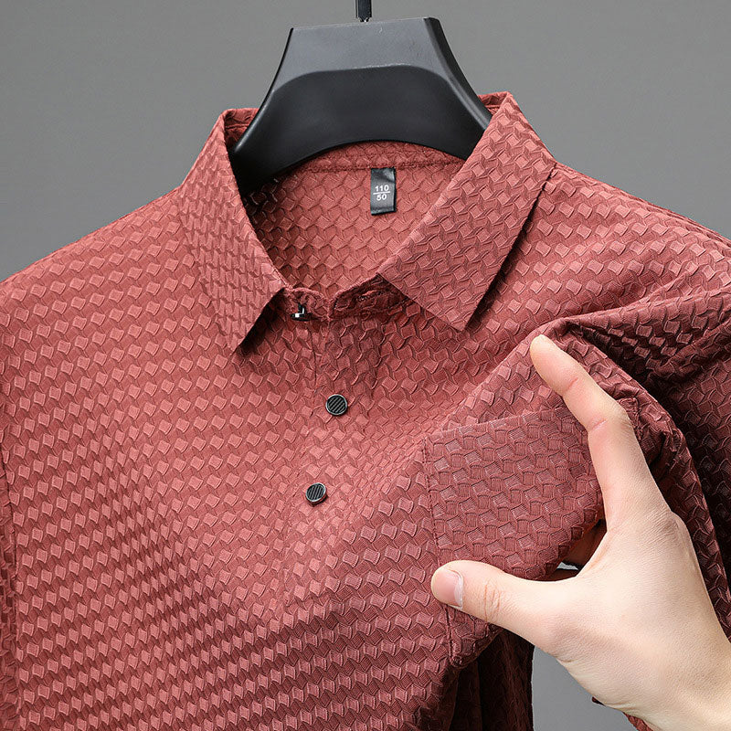 📢📢50% OFF !! ⏰ Men's Textured Short-Sleeve Shirt