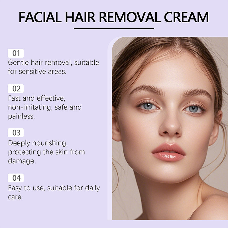 💗Last Day Special Price £4.49 ! 🔥Buy 3 Get 5 Free🔥Gentle and Painless Facial Hair Removal Cream