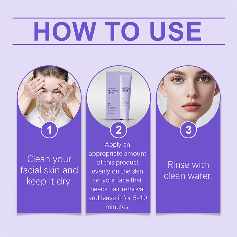 💗Last Day Special Price £4.49 ! 🔥Buy 3 Get 5 Free🔥Gentle and Painless Facial Hair Removal Cream