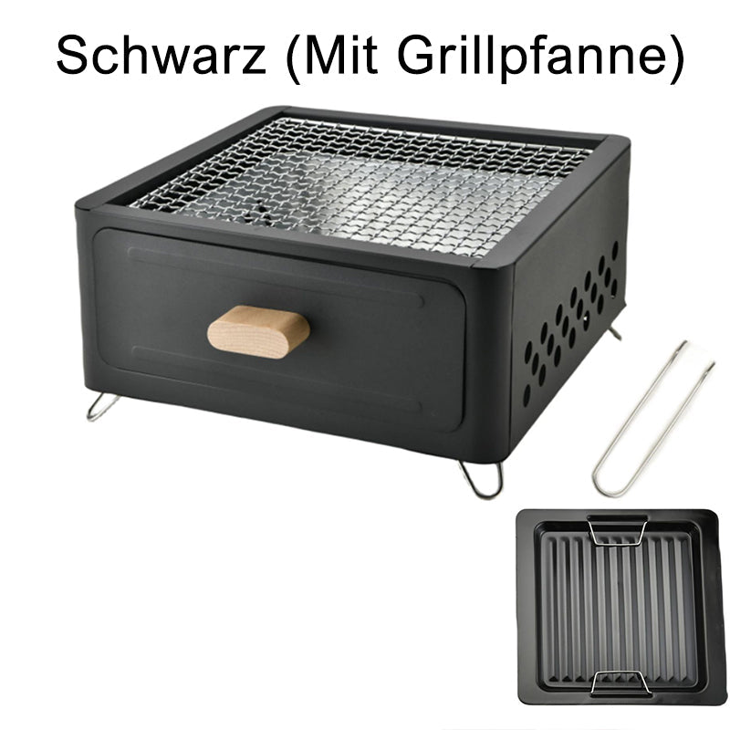 Outdoor multifunctional camping charcoal grill