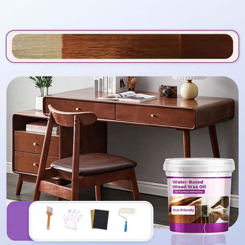 🌿💧 Refinish Furniture Naturally │ Water-Based Wood Wax Oil 🪑✨ Safe, Eco-Friendly Finish, Zero Toxins & Strong Odor – Non-Toxic, Food-Safe Butcher Block Sealer, Fast-Drying, Enhances Natural Grain for Countertops, Tables, and More!