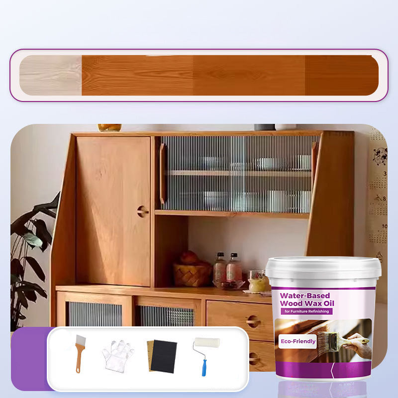 🌿💧 Refinish Furniture Naturally │ Water-Based Wood Wax Oil 🪑✨ Safe, Eco-Friendly Finish, Zero Toxins & Strong Odor – Non-Toxic, Food-Safe Butcher Block Sealer, Fast-Drying, Enhances Natural Grain for Countertops, Tables, and More!