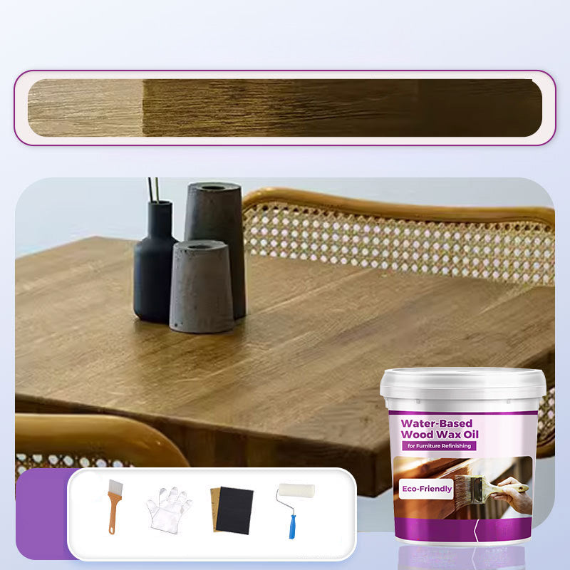 🌿💧 Refinish Furniture Naturally │ Water-Based Wood Wax Oil 🪑✨ Safe, Eco-Friendly Finish, Zero Toxins & Strong Odor – Non-Toxic, Food-Safe Butcher Block Sealer, Fast-Drying, Enhances Natural Grain for Countertops, Tables, and More!