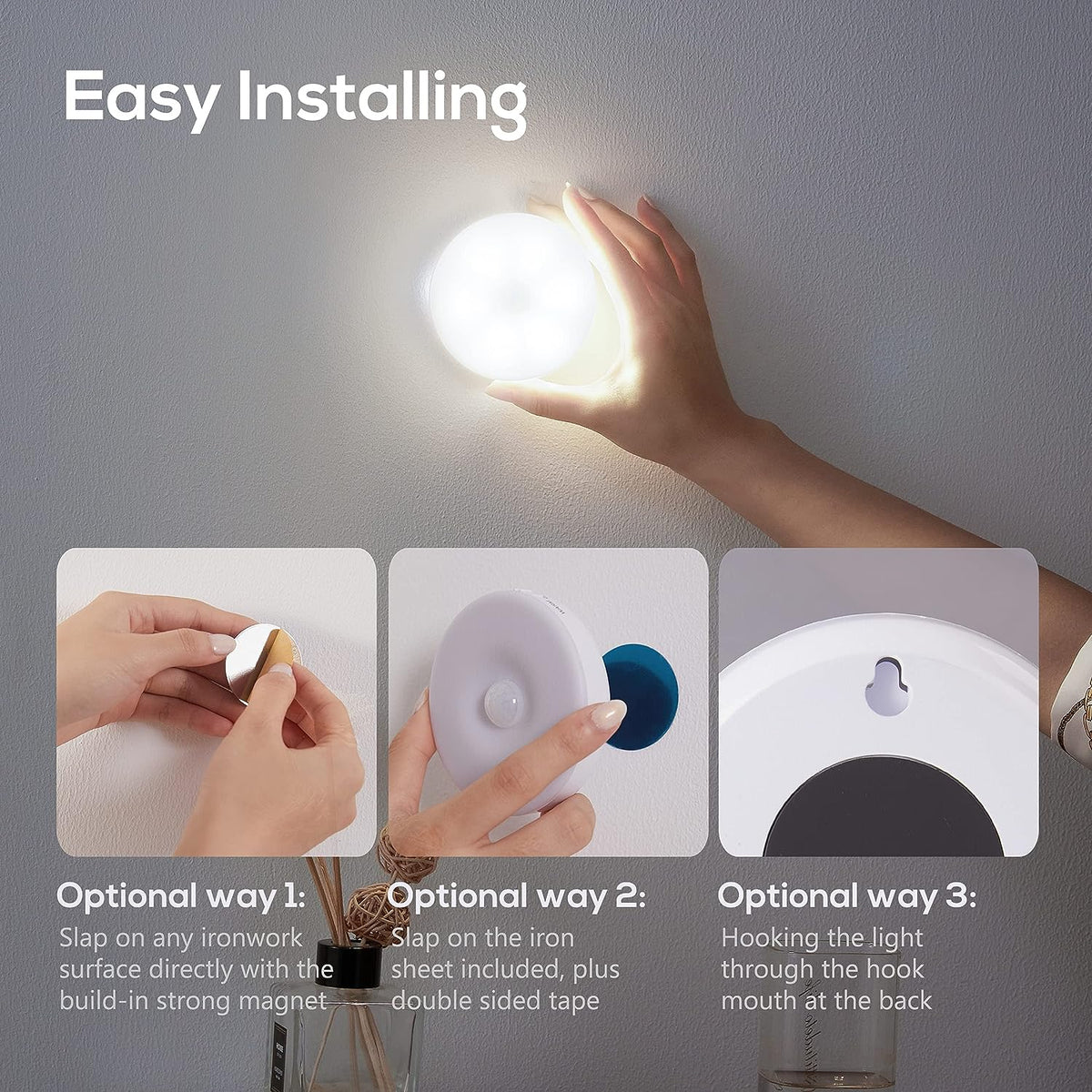 Motion Sensor Automatic Rechargeable Light🔥Buy More Save More