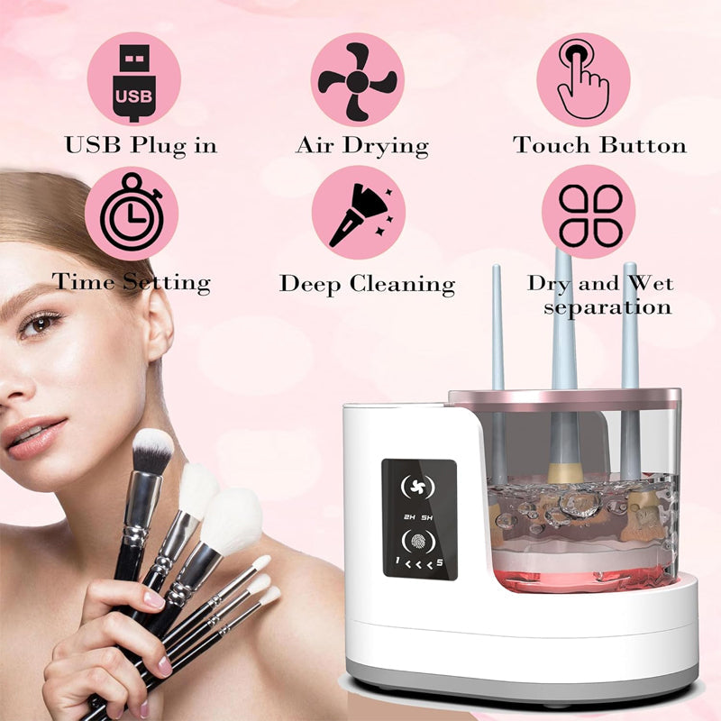 🎨🧼 3-in-1 Electric Makeup Brush Cleaner