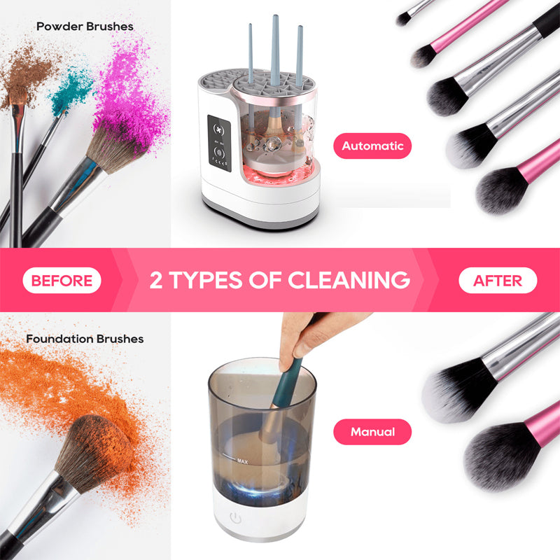 🎨🧼 3-in-1 Electric Makeup Brush Cleaner