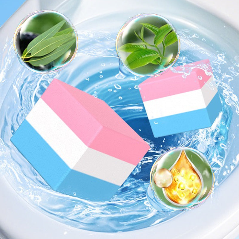 💥3-in-1 Toilet Bowl Cleaning Block – Deodorizes, Cleans, Sterilizes