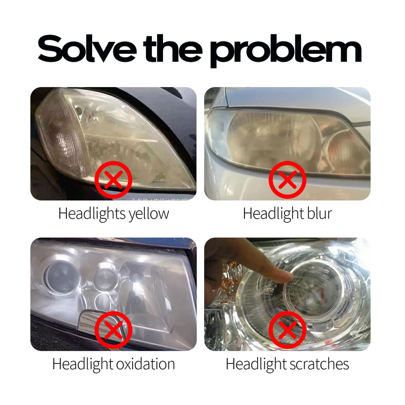 Universal Car Headlight Lens Restoration Kit