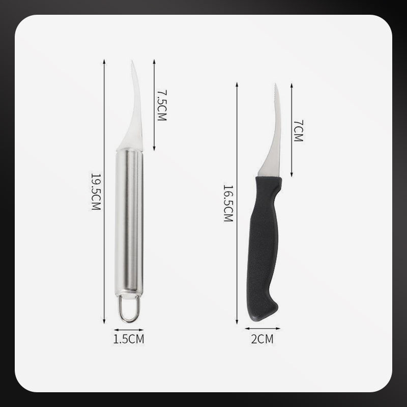 Multifunctional Shrimp Deveining Tool