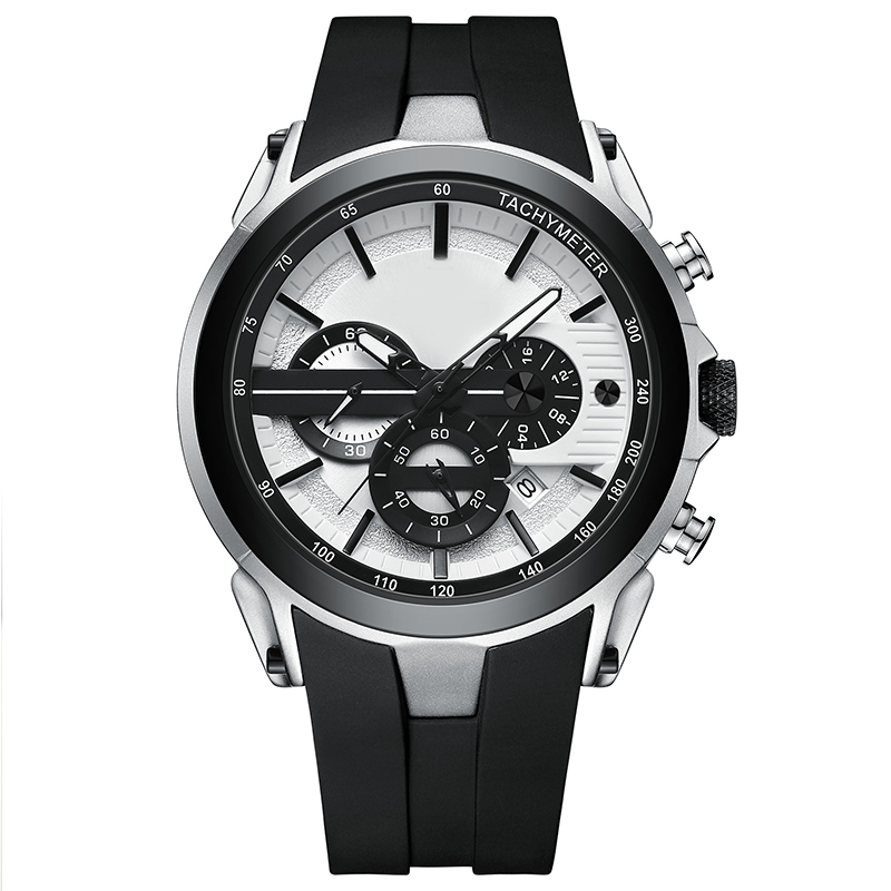 🔥Sport Style Luminous Silicone Strap Waterproof Watch