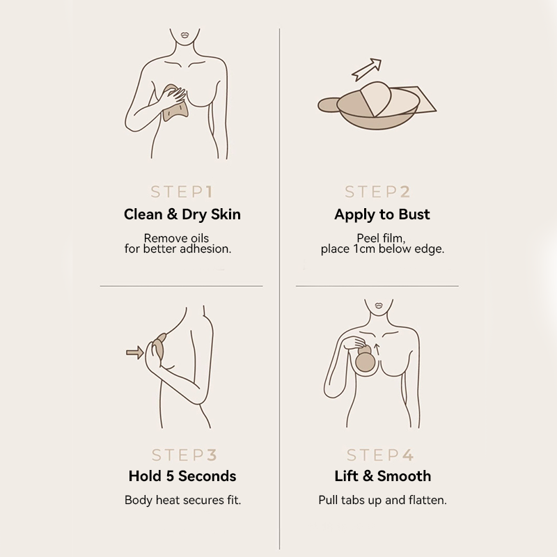 👙Buy 1 Get 1 Free✨Seamless Uplift Adhesive Nipple Covers for Women