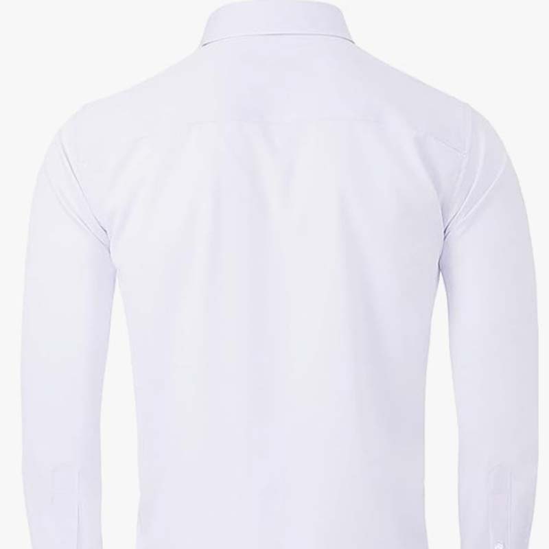 Solid color stain-resistant long-sleeved shirt