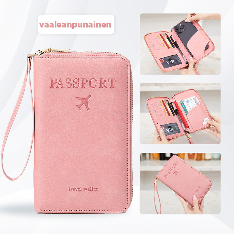 High-quality multifunctional passport holder made of PU leather