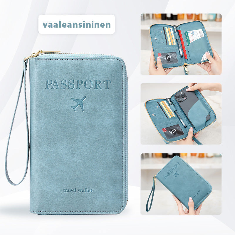 High-quality multifunctional passport holder made of PU leather
