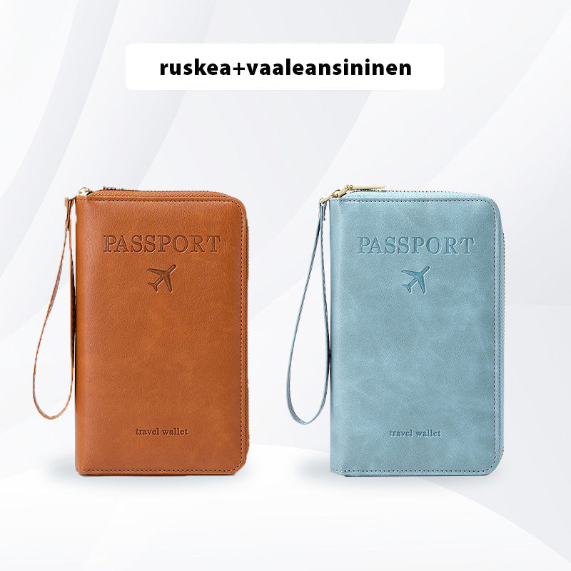 High-quality multifunctional passport holder made of PU leather