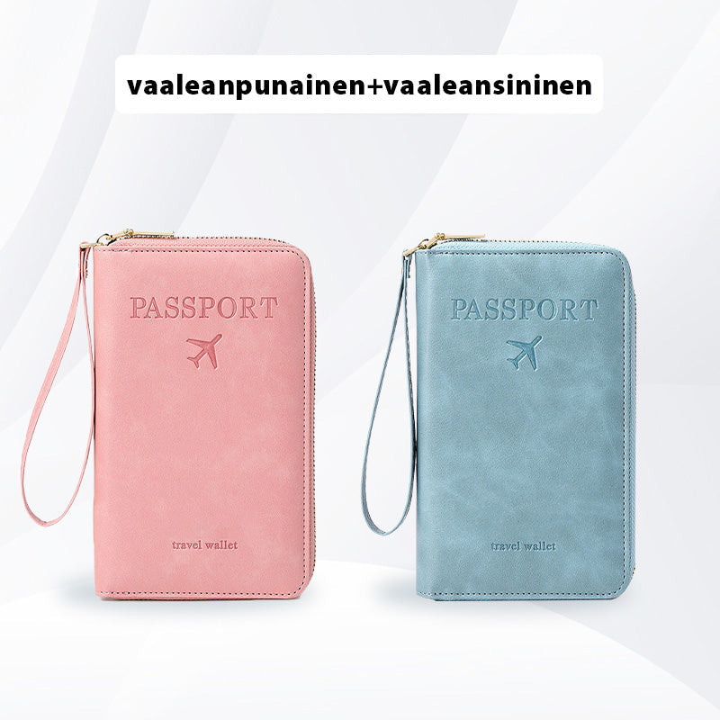 High-quality multifunctional passport holder made of PU leather