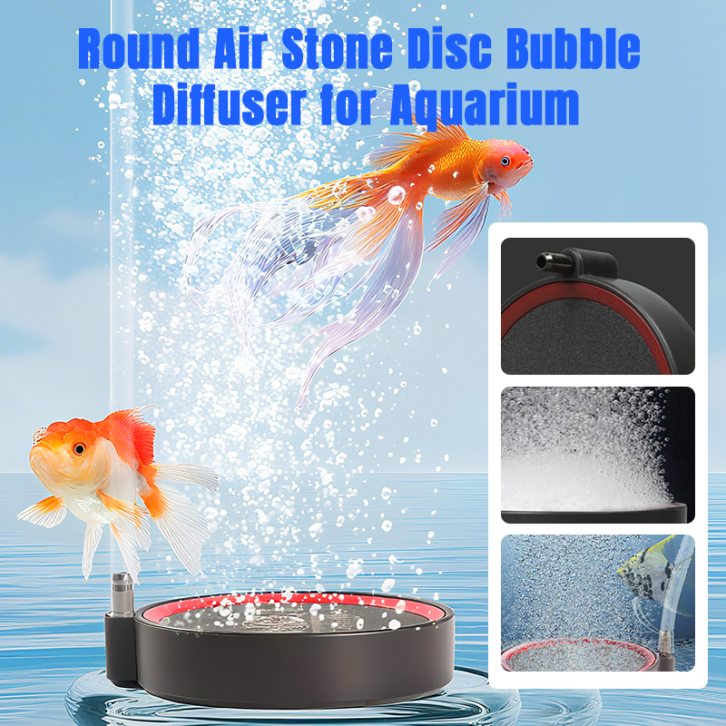 Round Air Stone Disc Bubble Diffuser for Aquarium