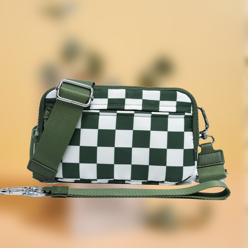 Unisex Fashion Checkered Bum Bag
