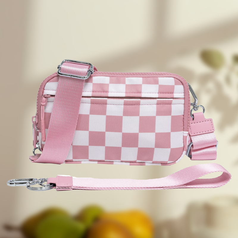 Unisex Fashion Checkered Bum Bag