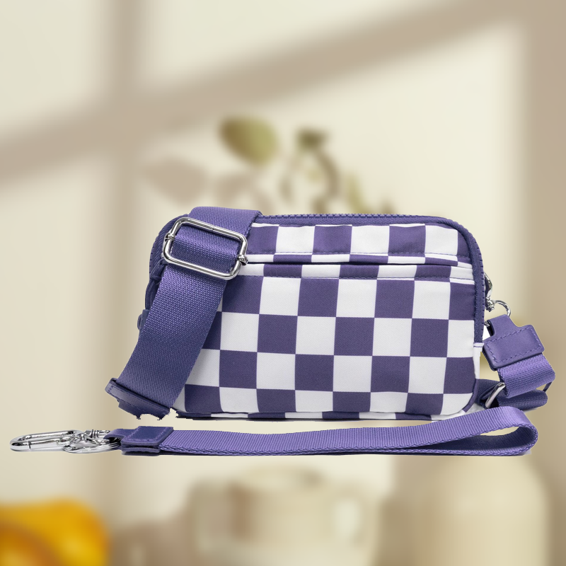 Unisex Fashion Checkered Bum Bag