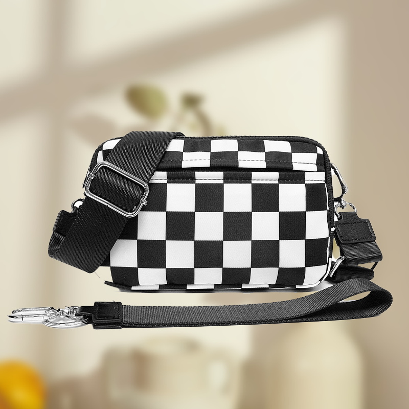 Unisex Fashion Checkered Bum Bag