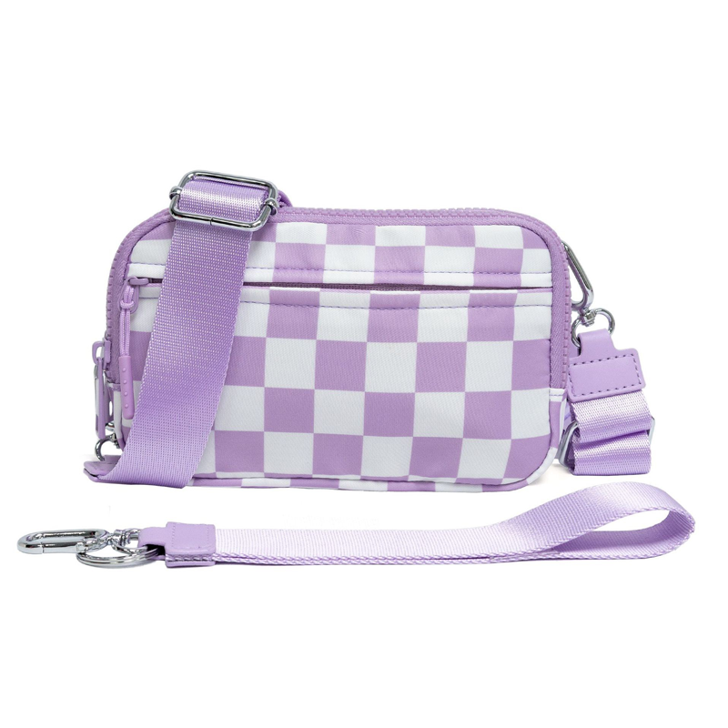 Unisex Fashion Checkered Bum Bag