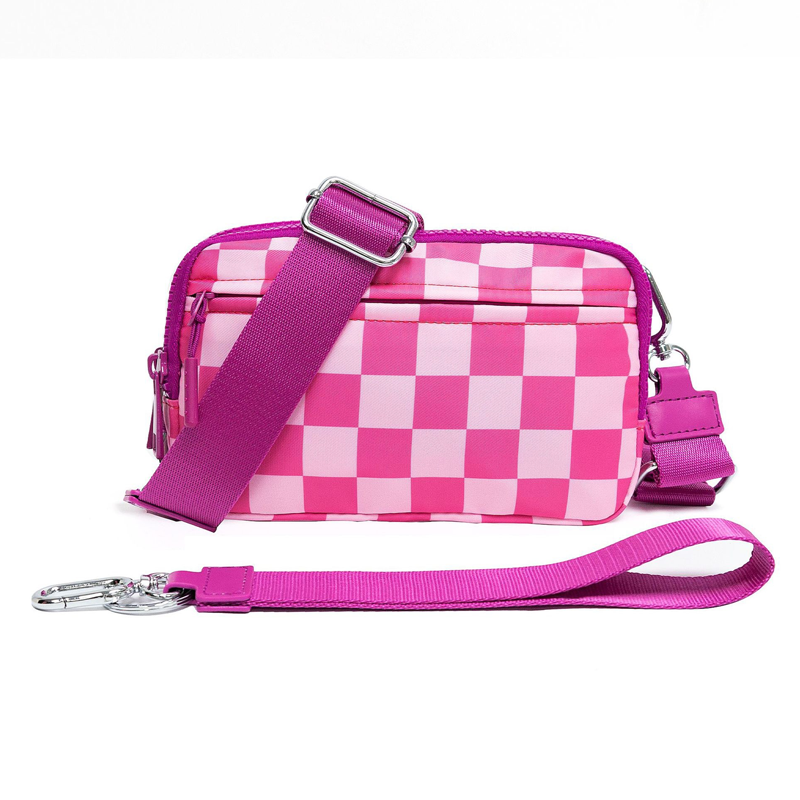 Unisex Fashion Checkered Bum Bag