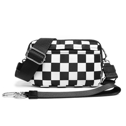 Unisex Fashion Checkered Bum Bag