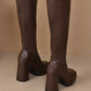 Women's Trendy PU Leather Knee-High Boots