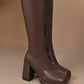 Women's Trendy PU Leather Knee-High Boots