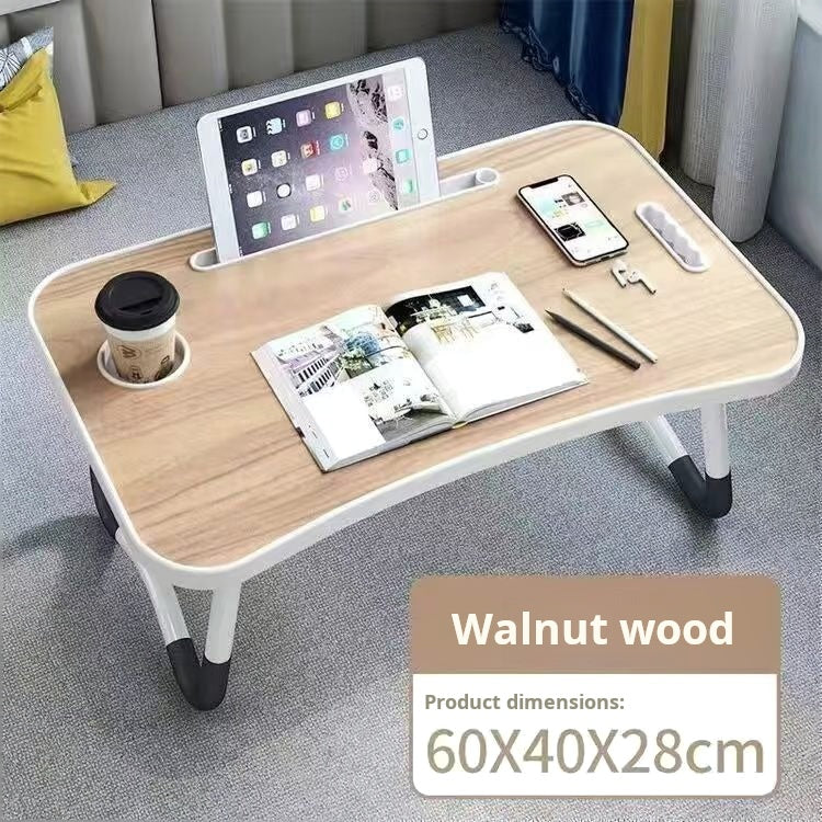 Foldable Laptop Bed Table with Cup Holder