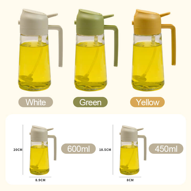 🔥Hot Sale 50% OFF🔥2 in 1 Glass Oil Sprayer & Dispenser