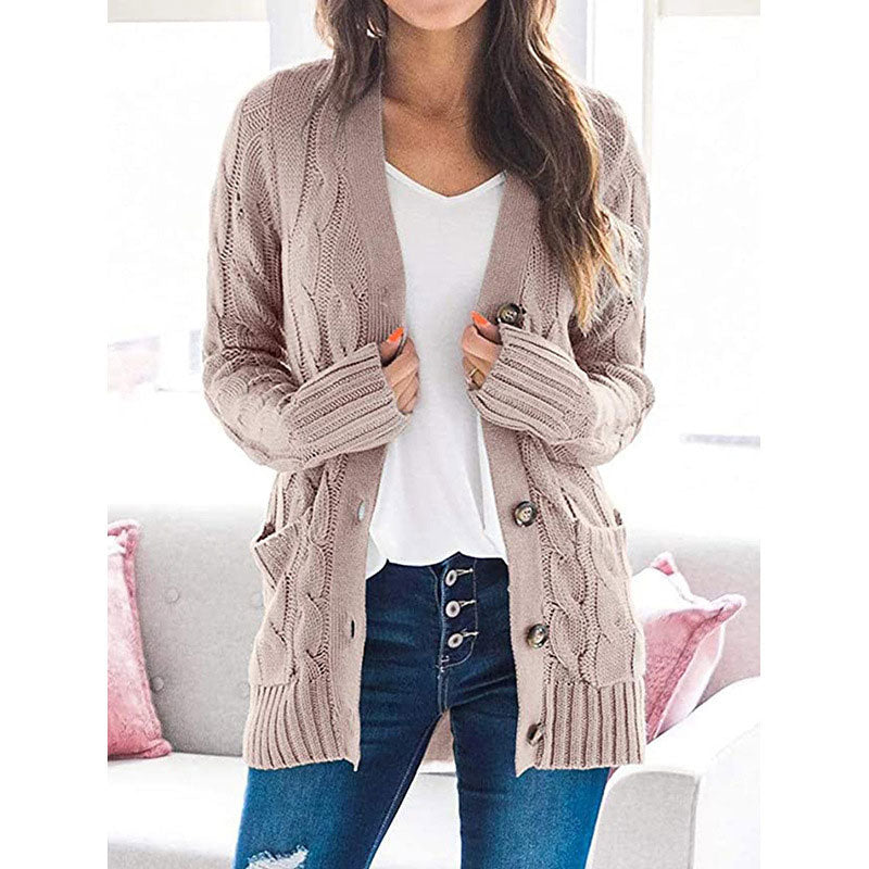 Women's Autumn Midi-Length Knit Sweater