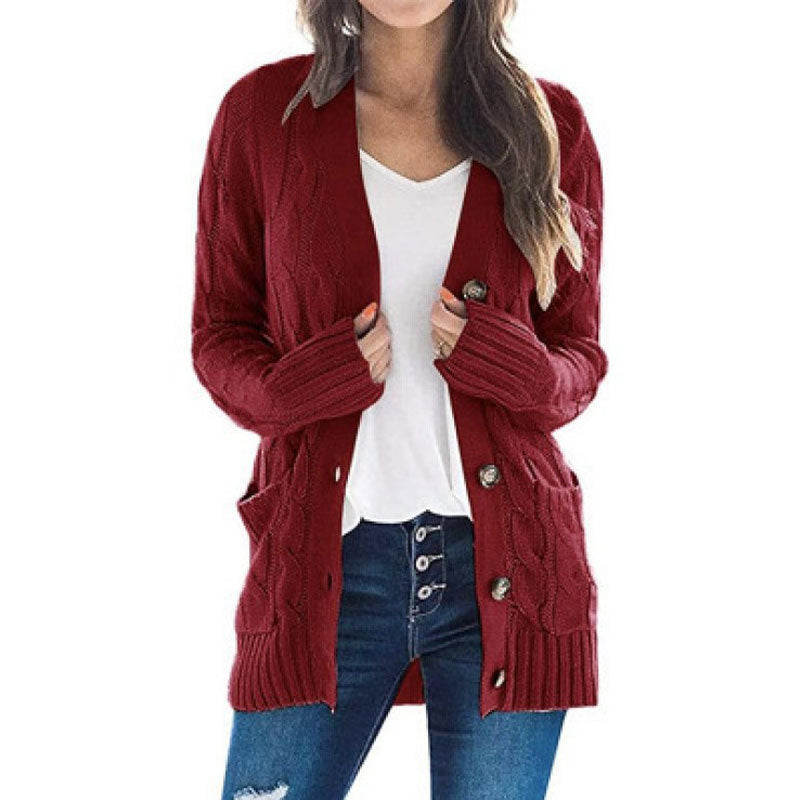 Women's Autumn Midi-Length Knit Sweater